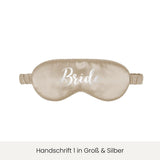 Schlafmaske mit Personalisierung | Champagner