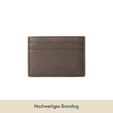 Kartenhalter genarbtes Leder | Warm Earth