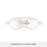Schlafmaske mit Personalisierung | Ivory