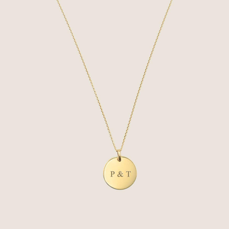 Personalisierter Gravur Anhänger Echtgold | Name