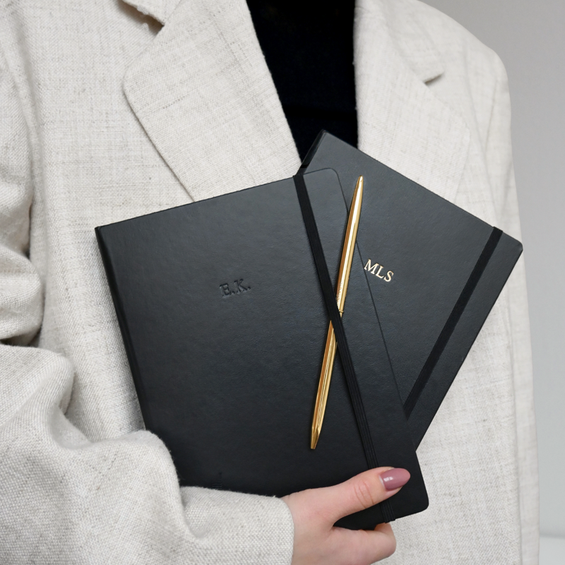 Notizbuch A5 Hardcover | Schwarz – Vorbestellung